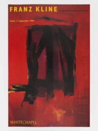 Franz Kline, Art and the Structure of Identity, rare exhibition poster by Franz Kline at Dovehouse Contemporary