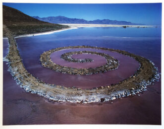 Spiral Jetty (3) by Gianfranco Gorgoni at Jim Kempner Fine Art
