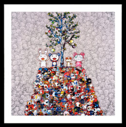 Kaikai, Kiki, DOB, And POM Atop The Mound Of The Dead by Takashi Murakami at GallArt.com