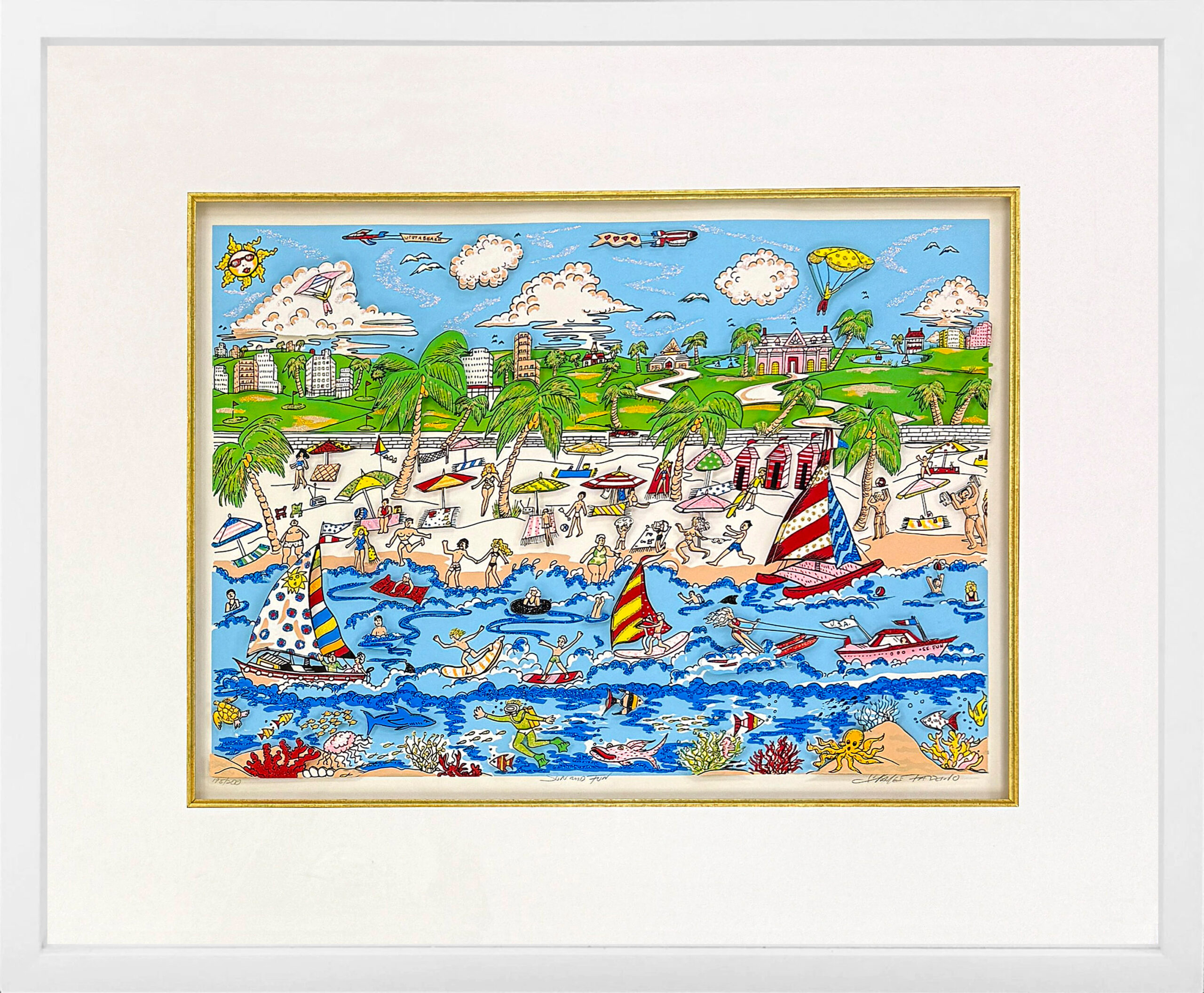 Sun And Fun by Charles Fazzino