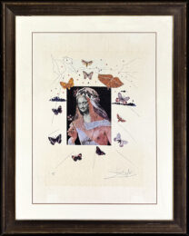 Surrealistic Portrait of Dali Surrounded by Butterflies by Salvador Dalí at GallArt.com
