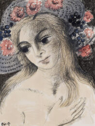 Floral Hat II | Chapeau fleuri II by Paul Delvaux at Gilden's Art Gallery