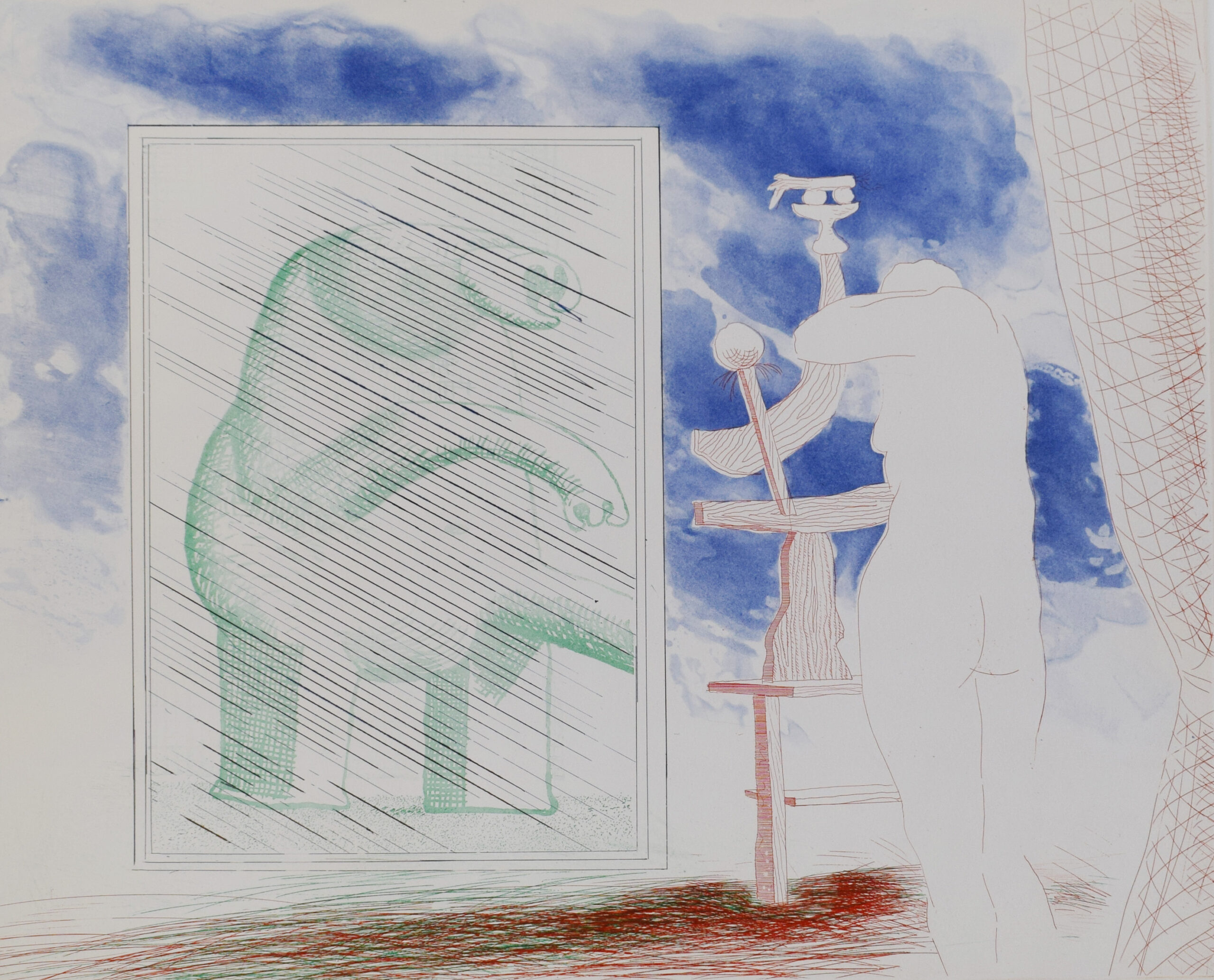 Picture of Ourselves, from: The Blue Guitar by David Hockney