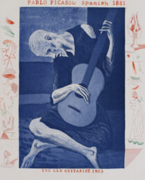 The Old Guitarist, from: The Blue Guitar by David Hockney at Gilden's Art Gallery