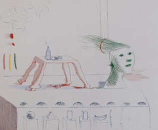 A Moving Still Life, from: The Blue Guitar by David Hockney at Gilden's Art Gallery