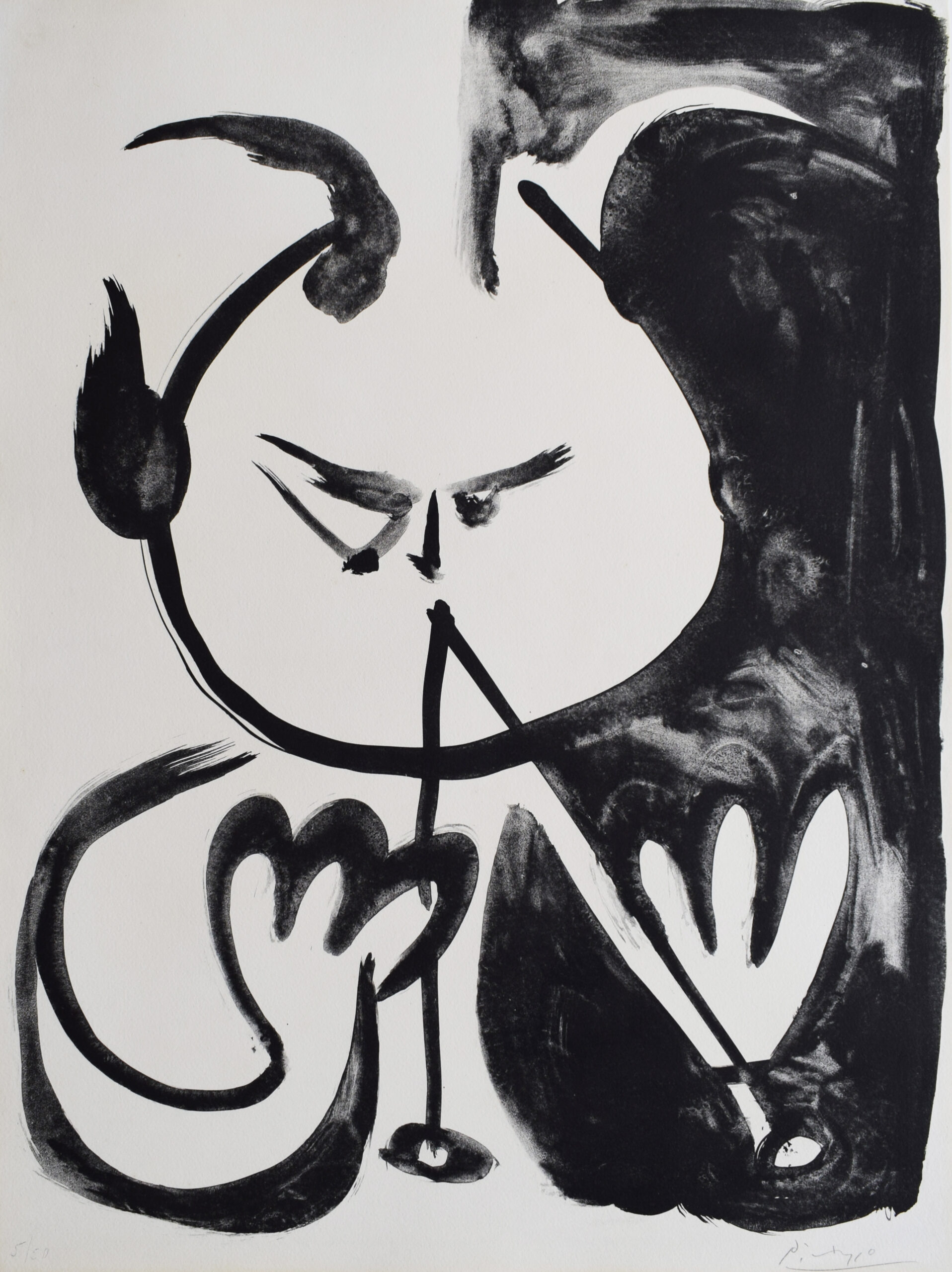 Musician Faun No. 5 | Musicien faune 5 by Pablo Picasso