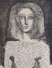 The Checked Blouse (Françoise Gilot) | Le corsage à carreaux (Françoise Gilot) by Pablo Picasso at Gilden's Art Gallery