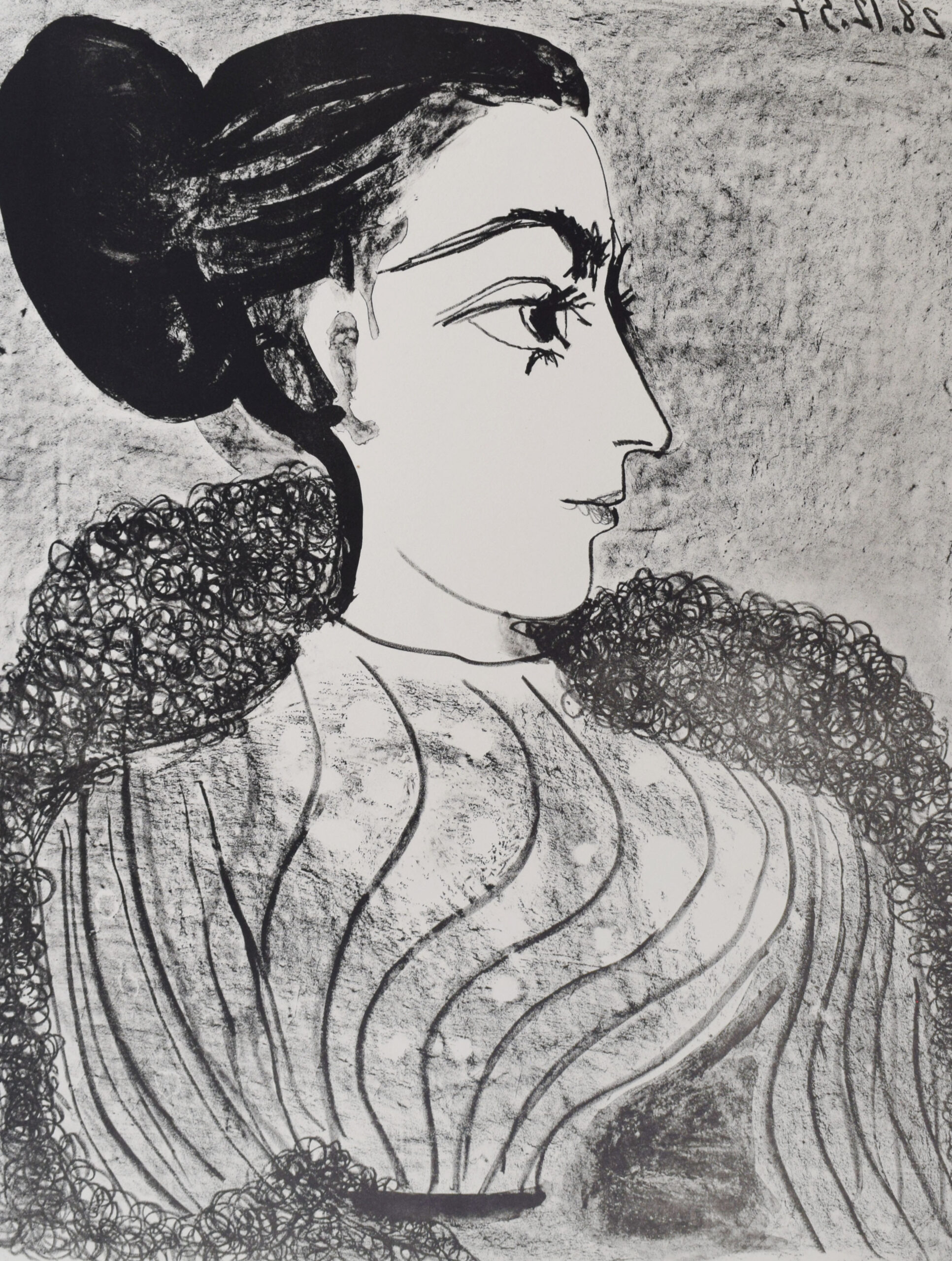 Woman with a Hair Bun | Femme au chignon by Pablo Picasso