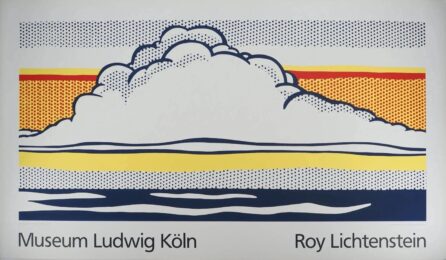 Exhibition Poster – Cloud and Sea – Museum Ludwig Cologne, Germany by Roy Lichtenstein at Dovehouse Contemporary