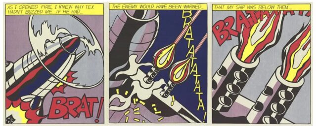 As I Opened Fire (small) by Roy Lichtenstein at Dovehouse Contemporary