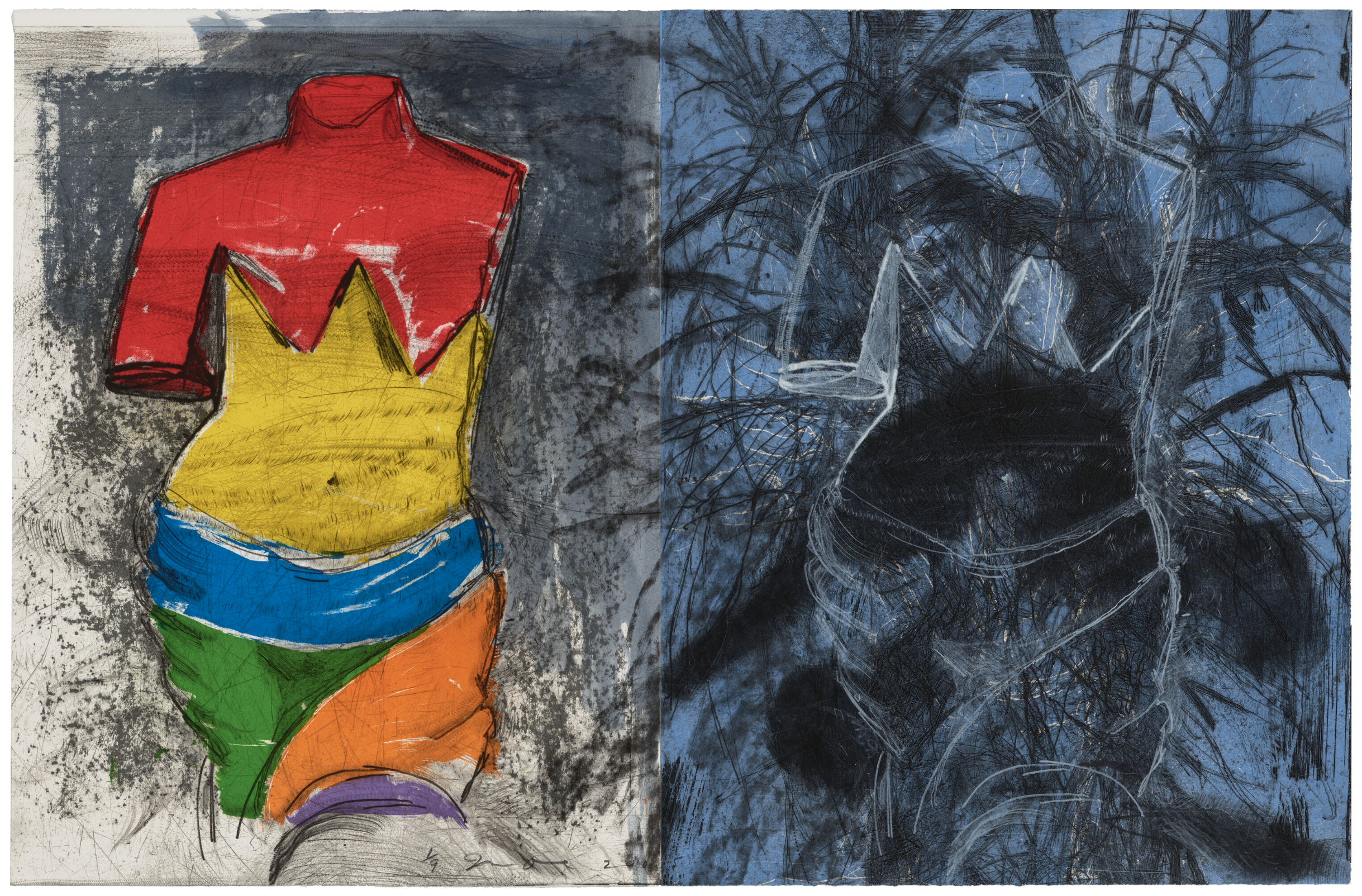 At Nite, The Thicket! by Jim Dine