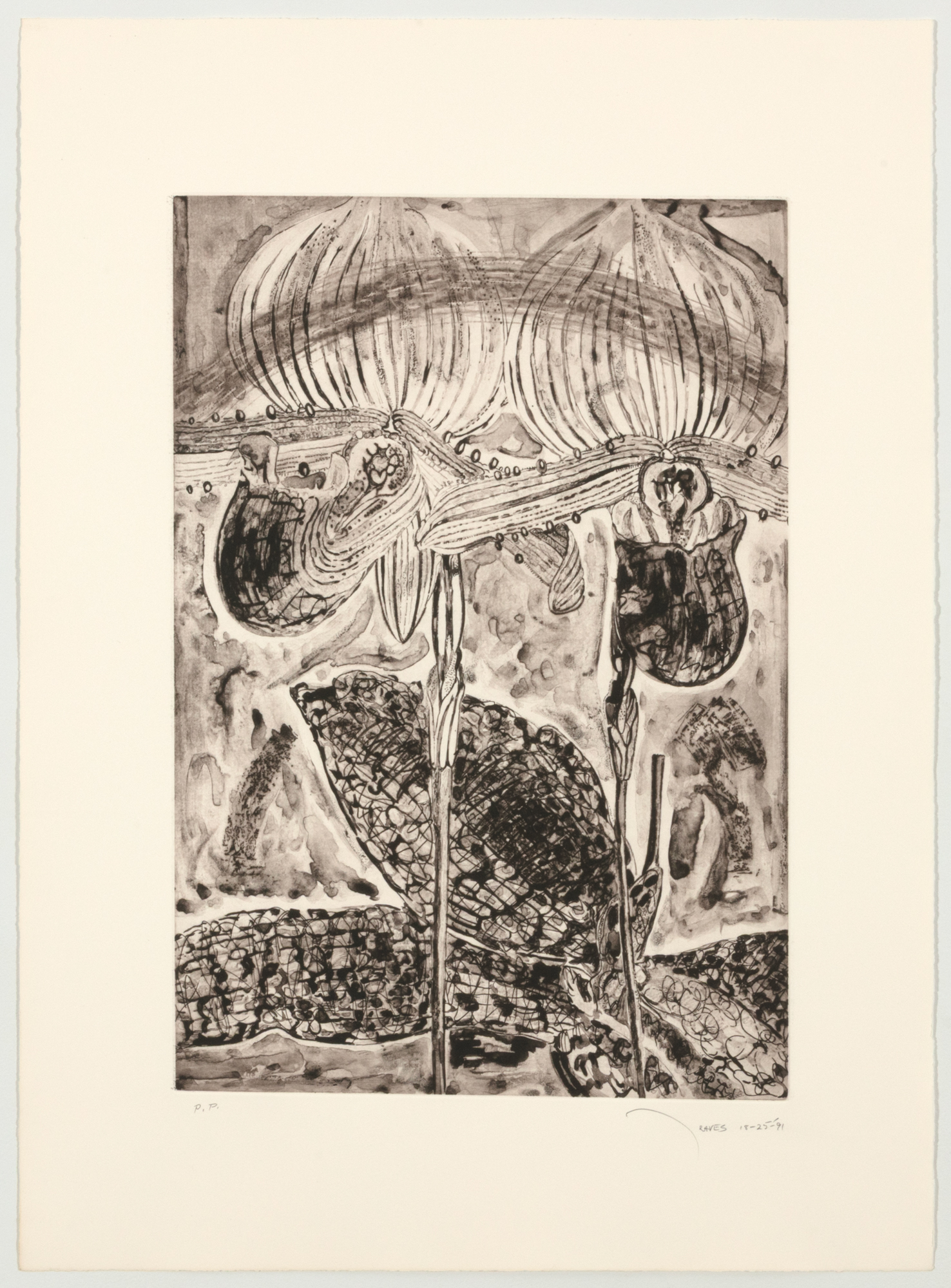His Fires Fully, from the Tango Portfolio by Nancy Graves