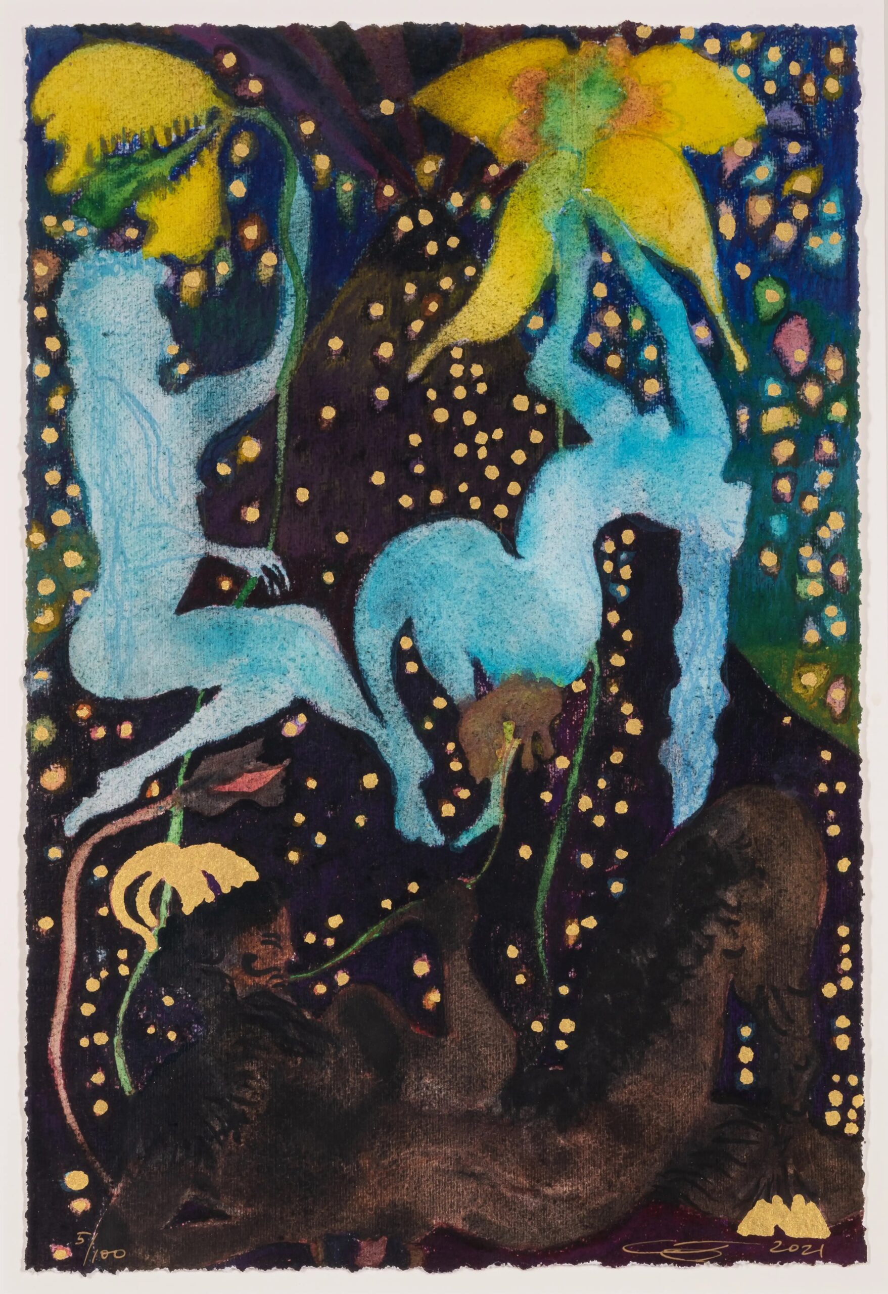 Afternoon with la Soufrière (Prelude 4) by Chris Ofili