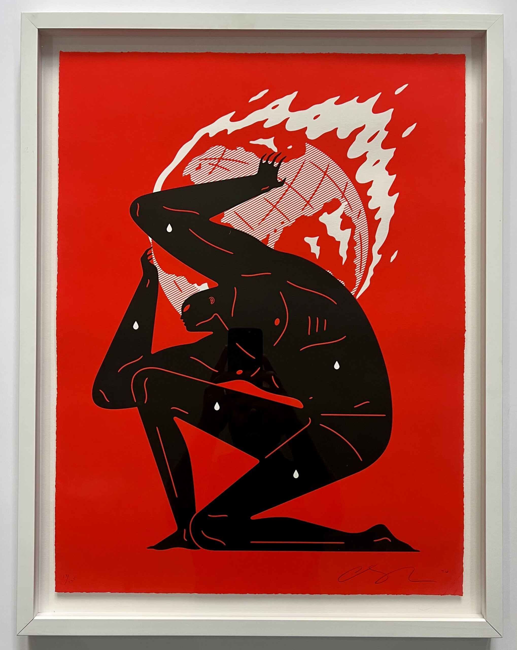World on Fire (Red) by Cleon Peterson