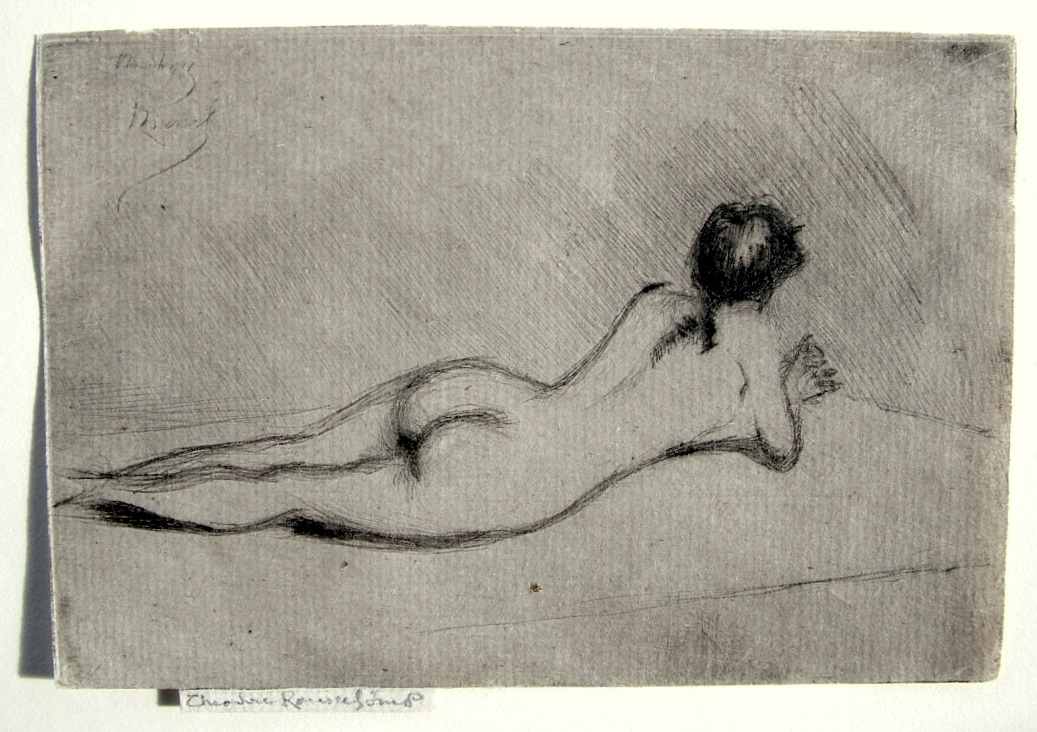 Study From the Nude of a Girl Lying Down by Theodore Roussel