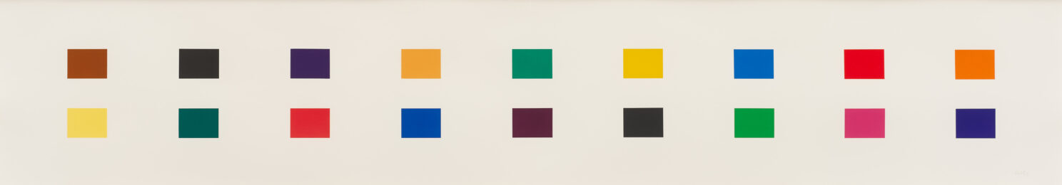 18 Colors (Cincinnati) by Ellsworth Kelly at Susan Sheehan Gallery