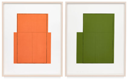 Rectangles With 3 Rectangles by Robert Mangold at Krakow Witkin Gallery