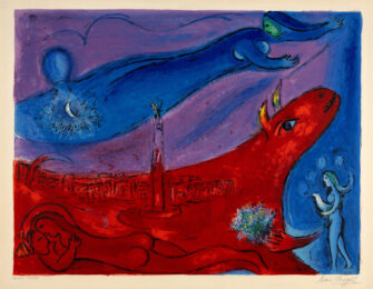 La Bastille by Marc Chagall at Epicentrum Art Gallery