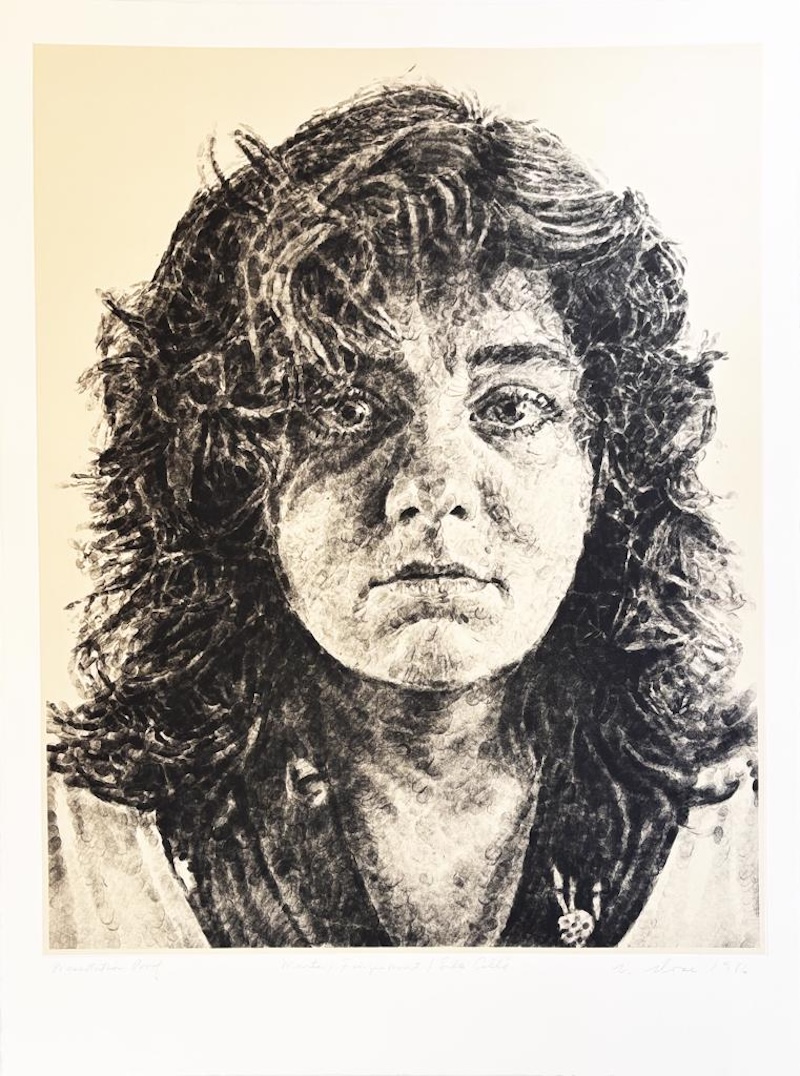 Marta/Fingerprint by Chuck Close