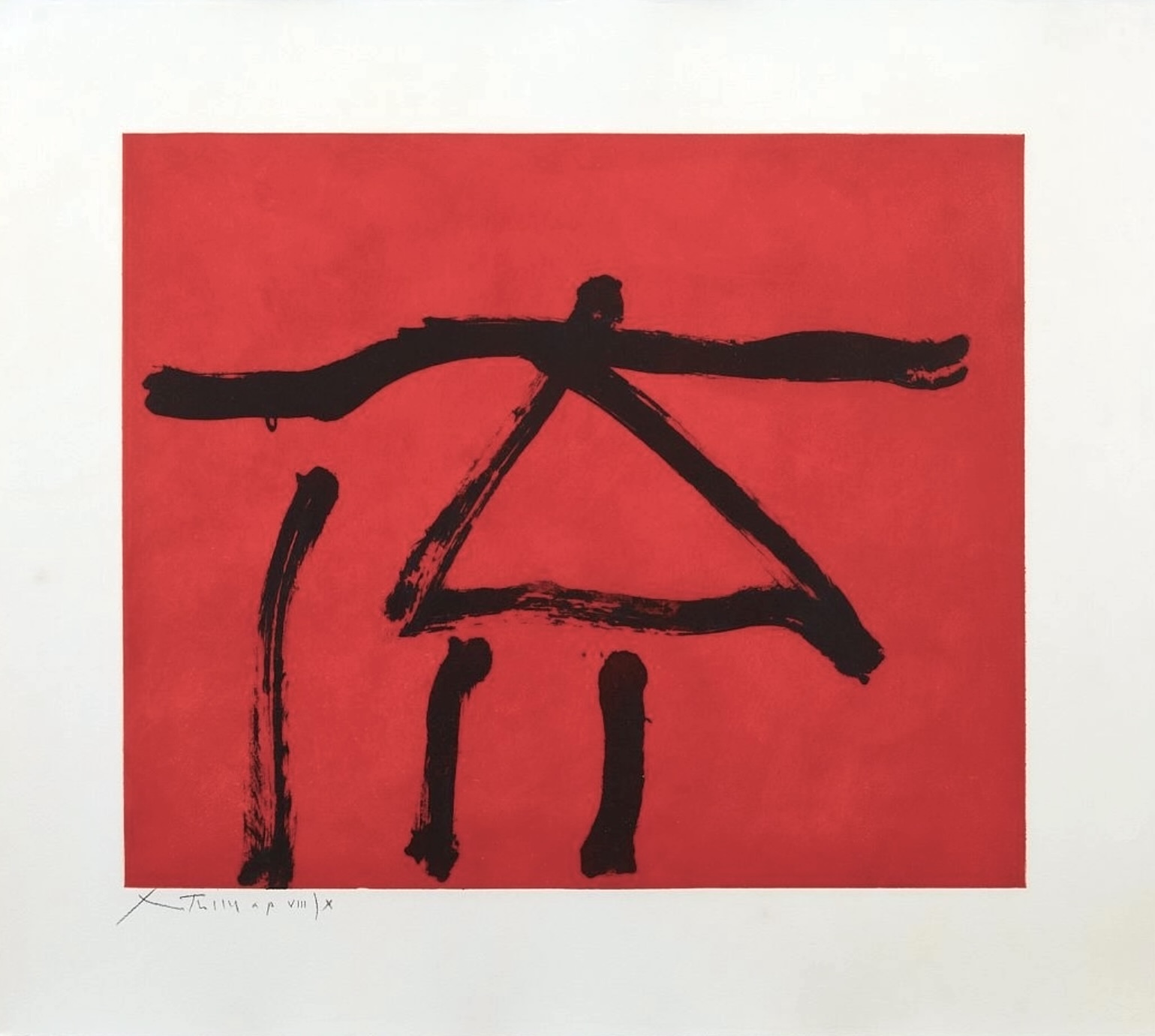 Dance III (Red) by Robert Motherwell