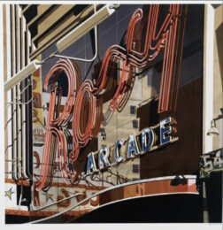 Roxy by Robert Cottingham at Turner Carroll Gallery