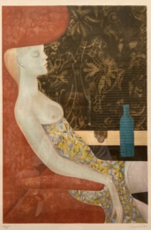 La Nuit vaincue by Leonor Fini at Isselbacher Gallery
