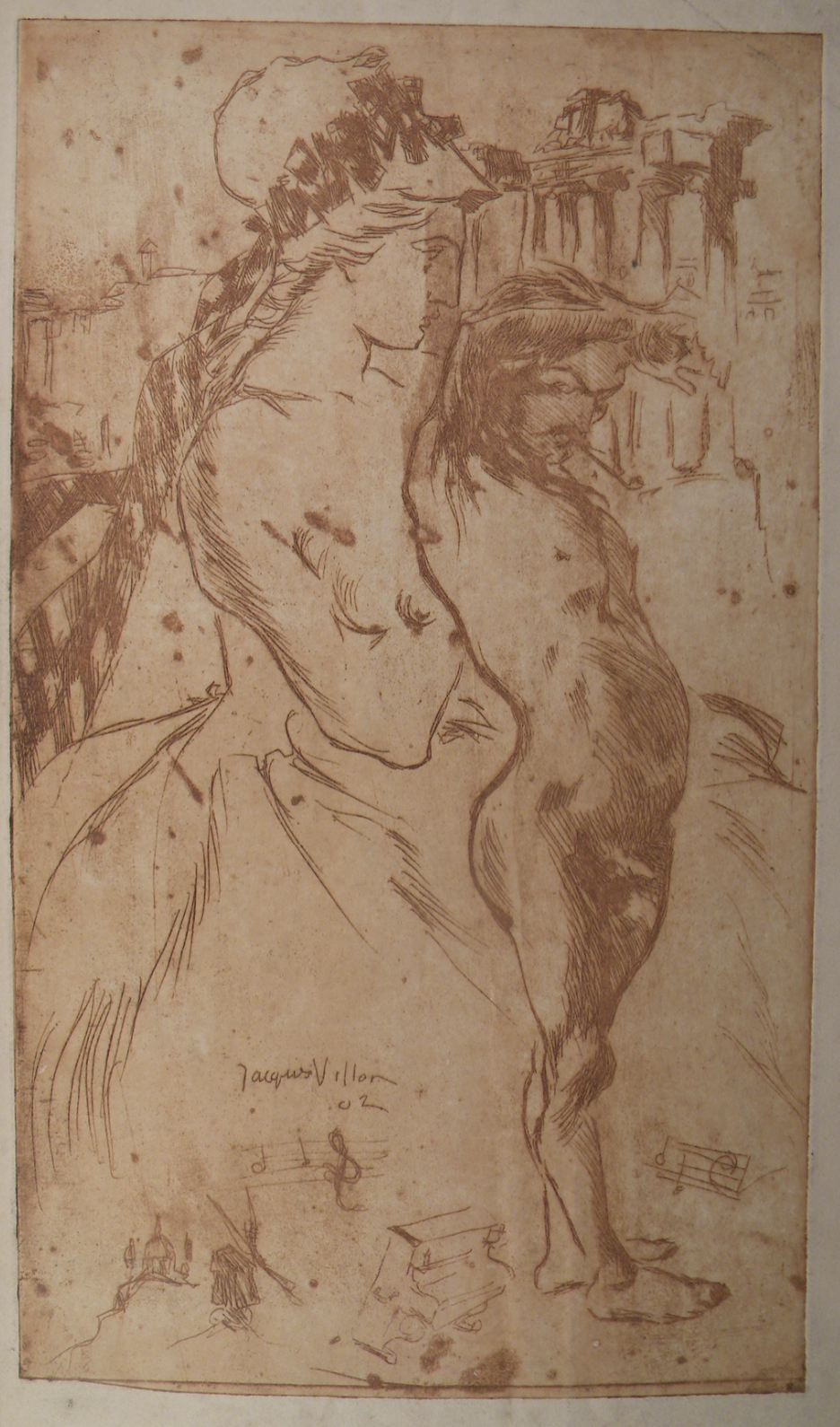 Menu pour Aymé Kunc by Jacques Villon