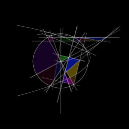 Sir Isaac Newton. Proposition XXXV Theorem XI by Clifford Singer at iMuseum Vegas