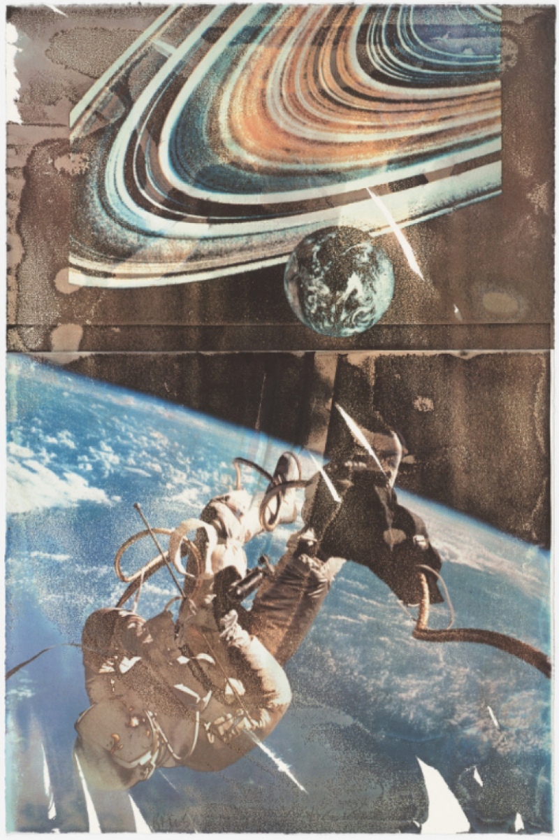 Space from Tribute 21 by Robert Rauschenberg