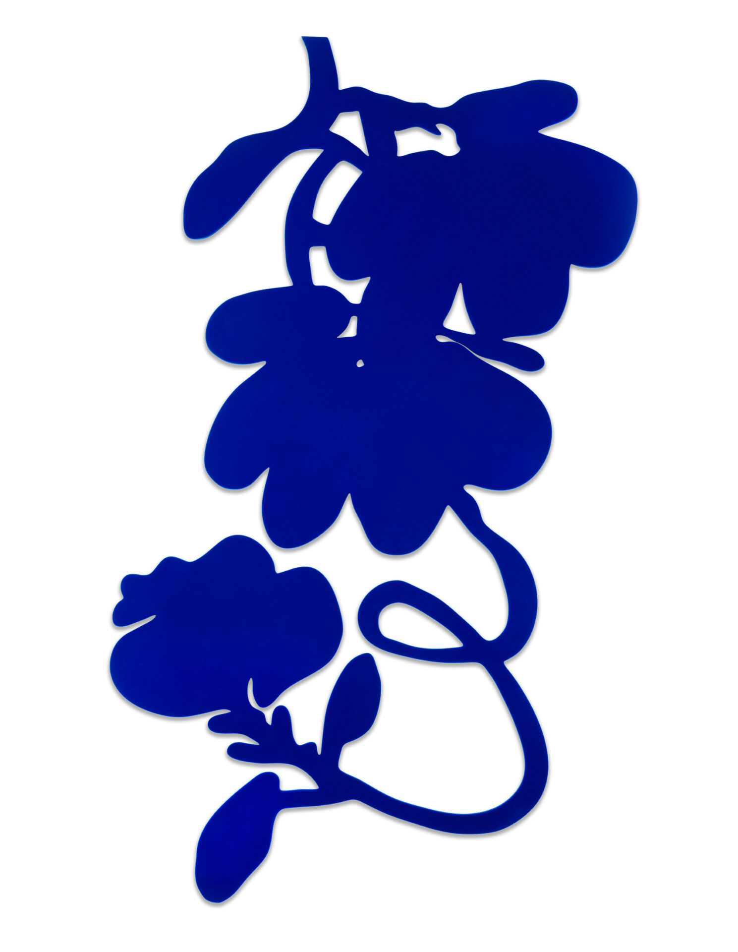 Lantern Flowers (Blue) by Donald Sultan