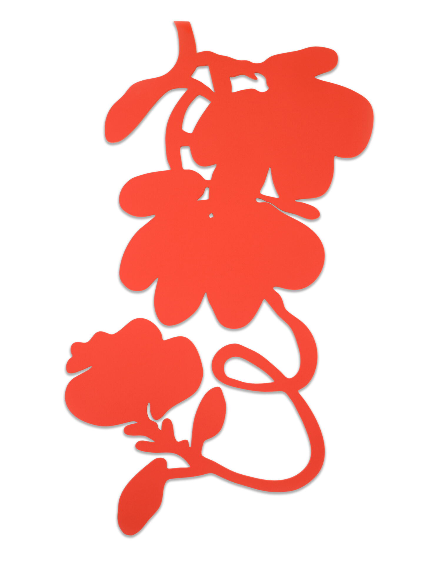 Lantern Flowers (Red) by Donald Sultan