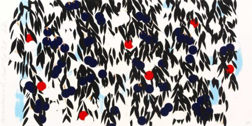 Mimosa in Red and Blue by Donald Sultan at Michael Lisi/Contemporary Art