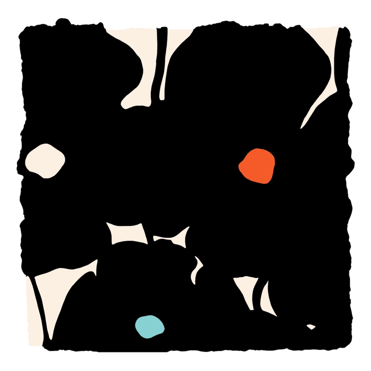 Three Black Poppies by Donald Sultan