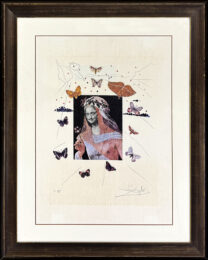 Surrealistic Portrait of Dali Surrounded by Butterflies by Salvador Dalí at GallArt.com