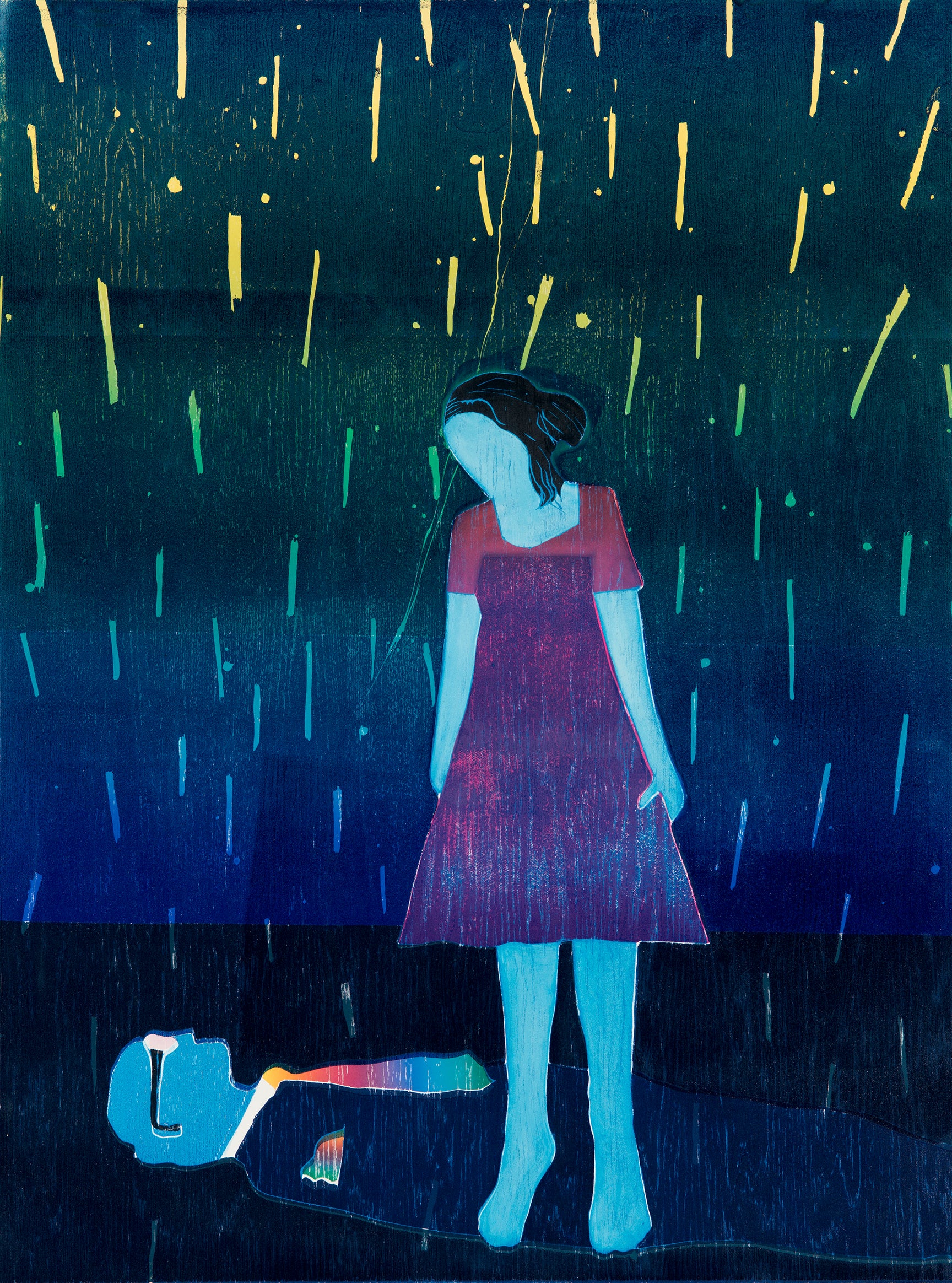 Shooting Stars In Your Black Hair by Tom Hammick