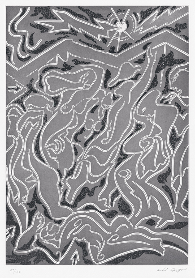 Chatiment des Servantes – Pl. XI (“L’Odyssee” portfolio) by Andre Masson