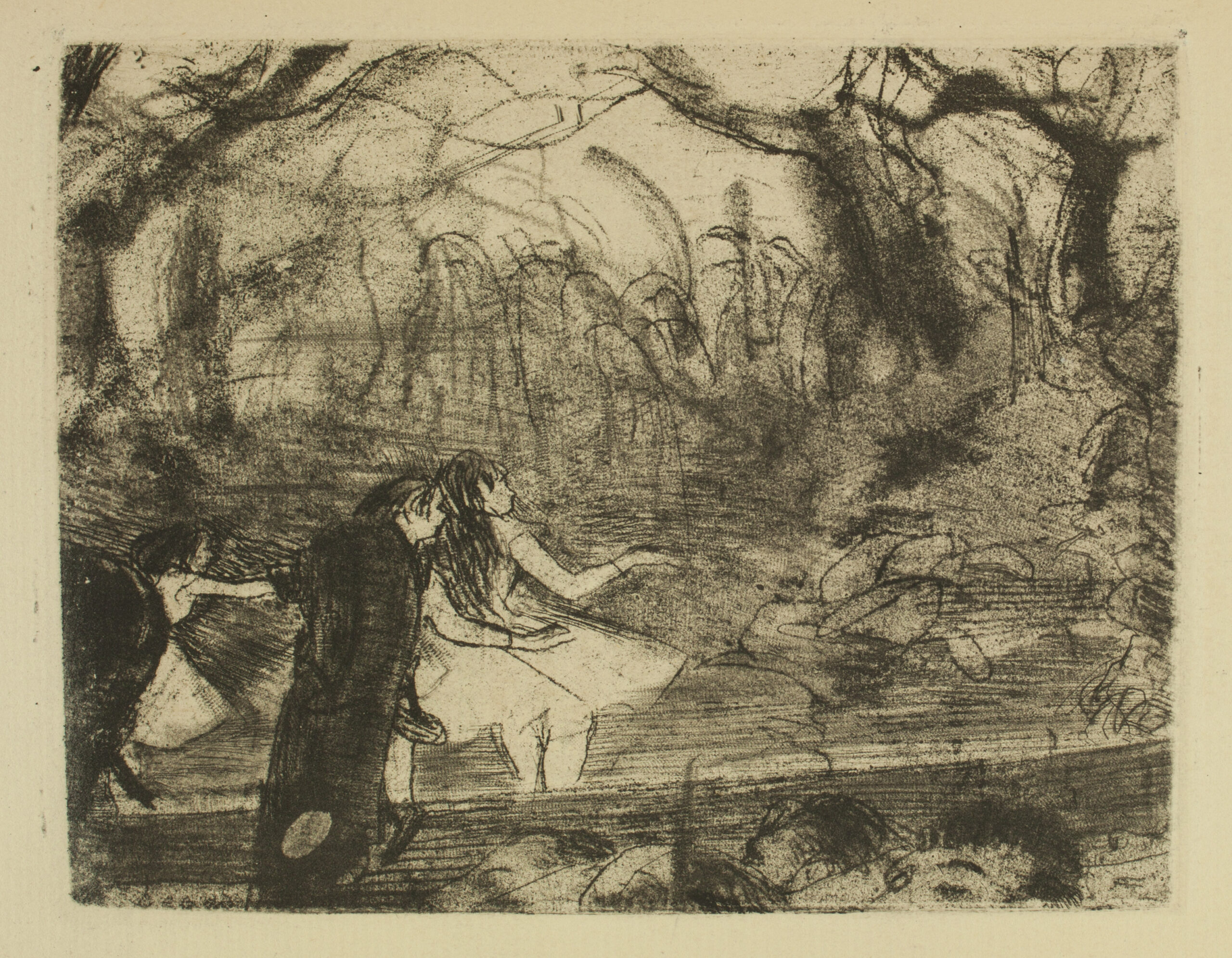 Sur la scène by Edgar Degas