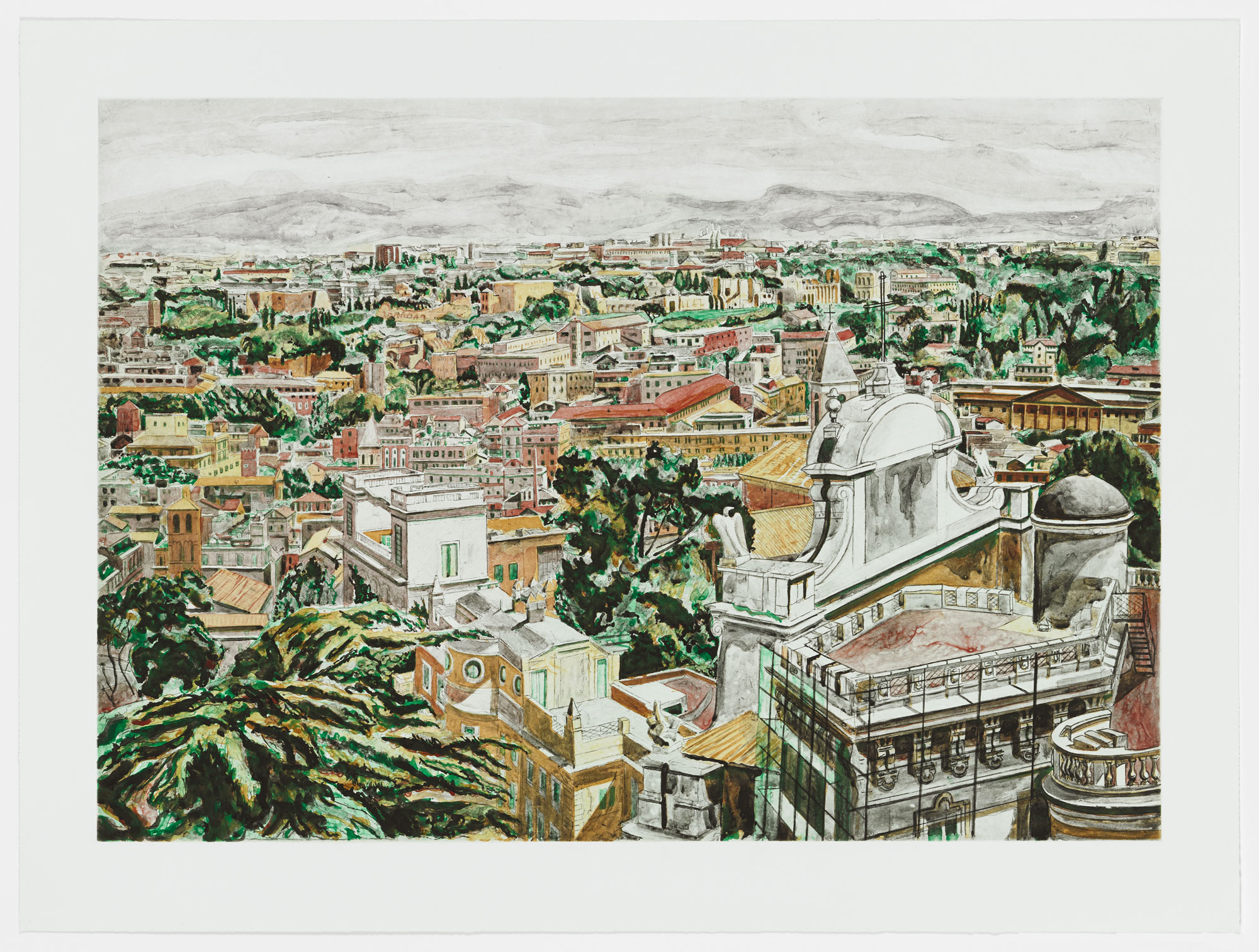View of Rome by Philip Pearlstein