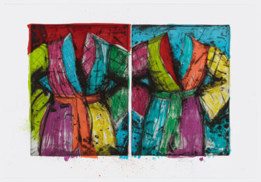 Two Florida Bathrobes by Jim Dine at Graphicstudio