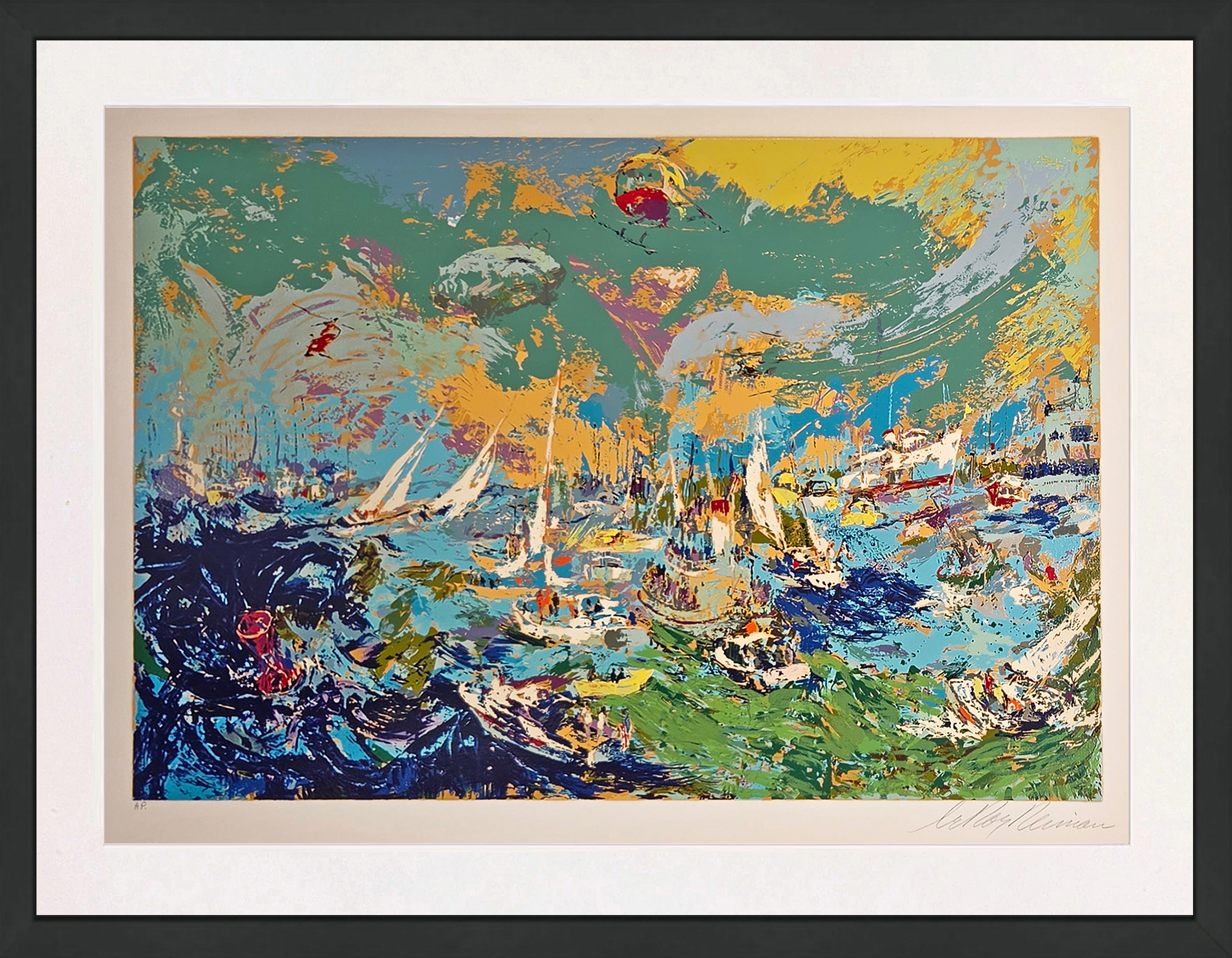 Spectator’s Fleet – America’s Cup by LeRoy Neiman