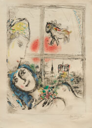 Paris from the Window | Paris de la fenêtre by Marc Chagall at Gilden's Art Gallery