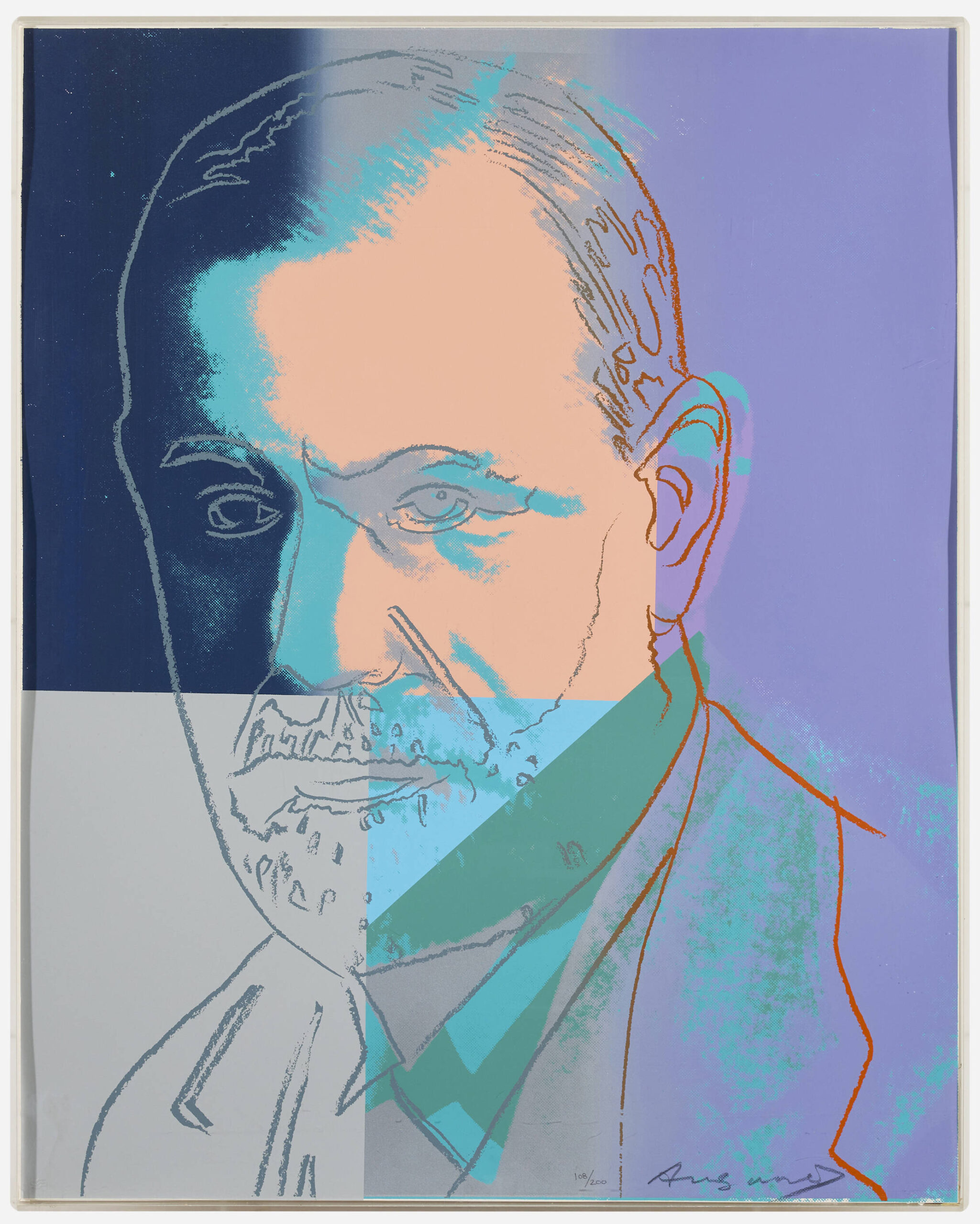 Sigmund Freud FS II.235 by Andy Warhol
