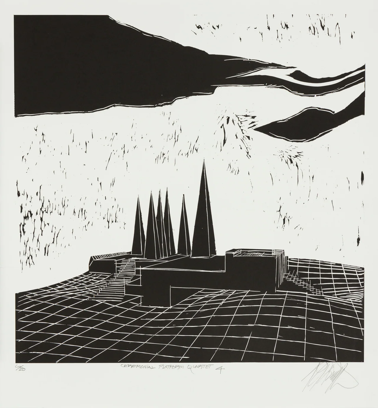 Ceremonial Platform Quartet 4 by Robert Roesch