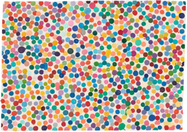 Black or White Currency Unique Painting by Damien Hirst at Clifton Gallery