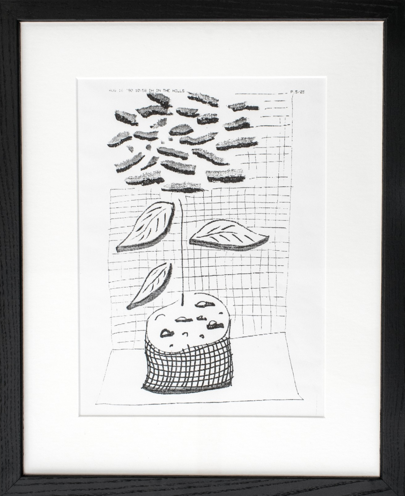 Trees on Stage by David Hockney