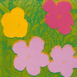 Flowers by Andy Warhol at Susan Sheehan Gallery