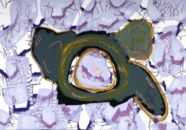 Soul of a Flower B by Luis Gordillo at Galería La Caja Negra