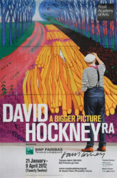 Hand-Signed A Bigger Picture – Royal Academy Poster by David Hockney at Clifton Gallery