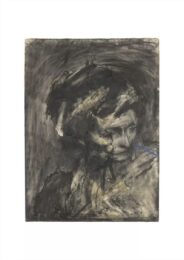 Head of Gerda Boehm (1961), from The Charcoal Heads by Frank Auerbach at Dovehouse Contemporary