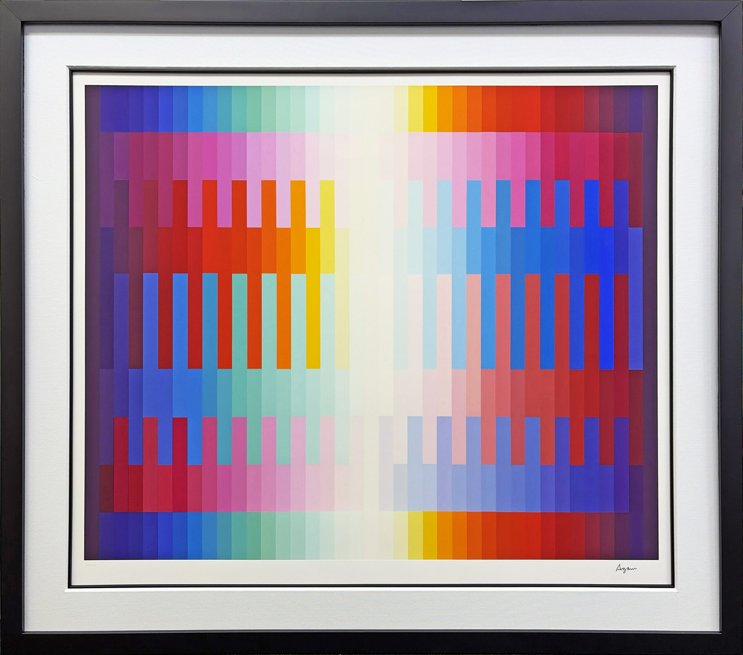 Magic Rainbow I (White) by Yaacov Agam